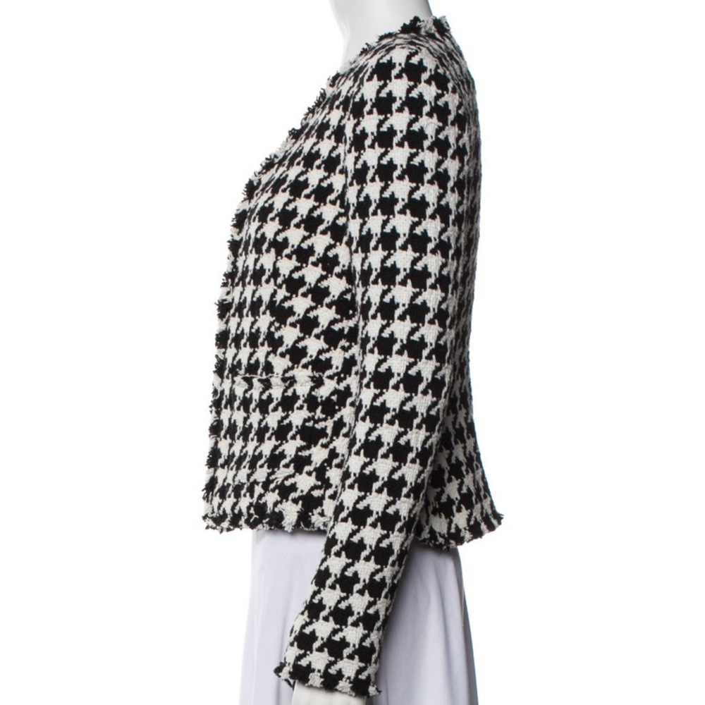 L'Agence Adette Houndstooth Tweed Jacket NWOT - Picture 8 of 10